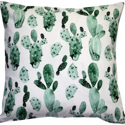 Karalina Cactus Garden Throw Pillow 20x20