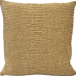 Loloi Gold Textured Throw Pillow 22x22