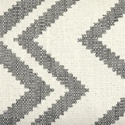 Lorenzo Zigzag Gray 12x20 Throw Pillow