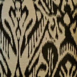 Mallorca Carbon Ikat Throw Pillow 20x20