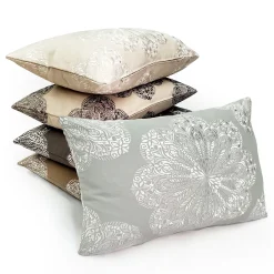 Mancini Medallion Embroidered Throw Pillows 16x24