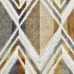 Marquis Chevron Gold Velvet Throw Pillow 21x21