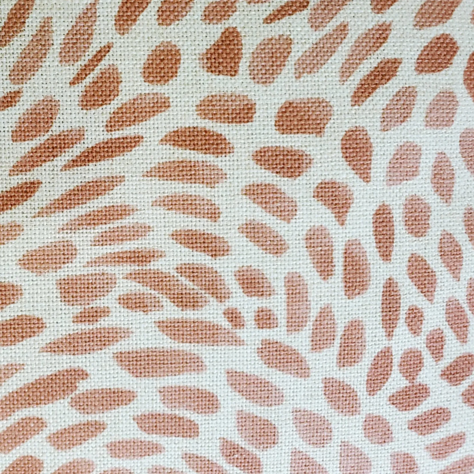 Matisse Dots Coral Pink Throw Pillow 12x19