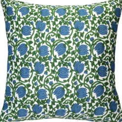 May Garden Floral Throw Pillow 19x19