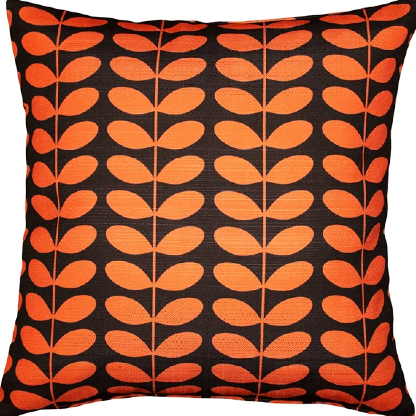 Mid-Century Modern Orange Throw Pillow 19x19