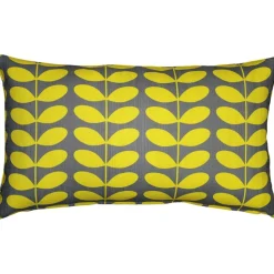 Mid-Century Modern Yellow Throw Pillow 12x19