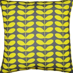 Mid-Century Modern Yellow Throw Pillow 19x19