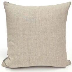 Mosaic Rabbit with Mushroom Throw Pillow
