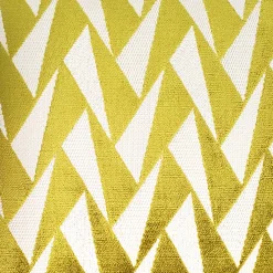 Nouveau Chartreuse Velvet Throw Pillow 19x19