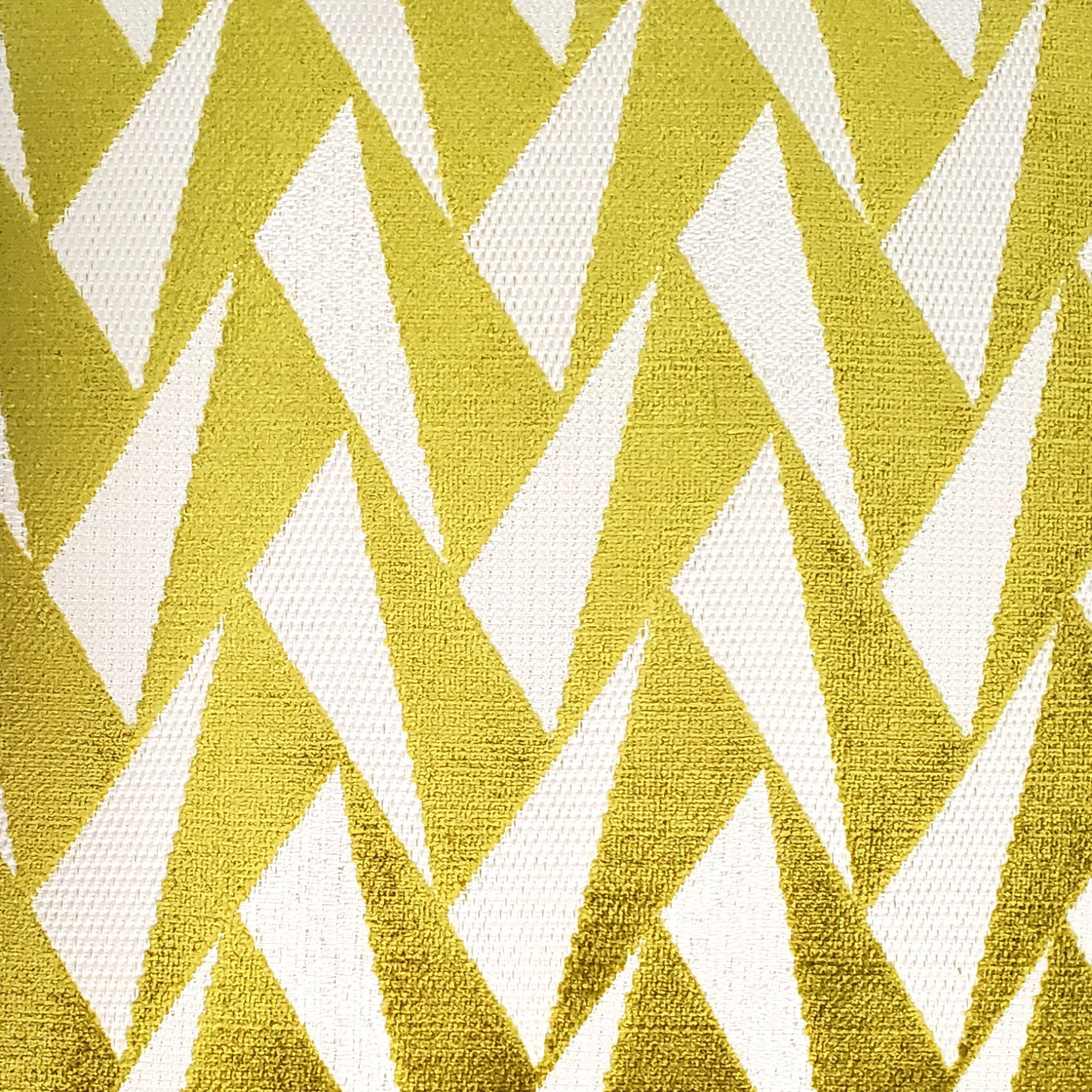 Nouveau Chartreuse Velvet Throw Pillow 19x19