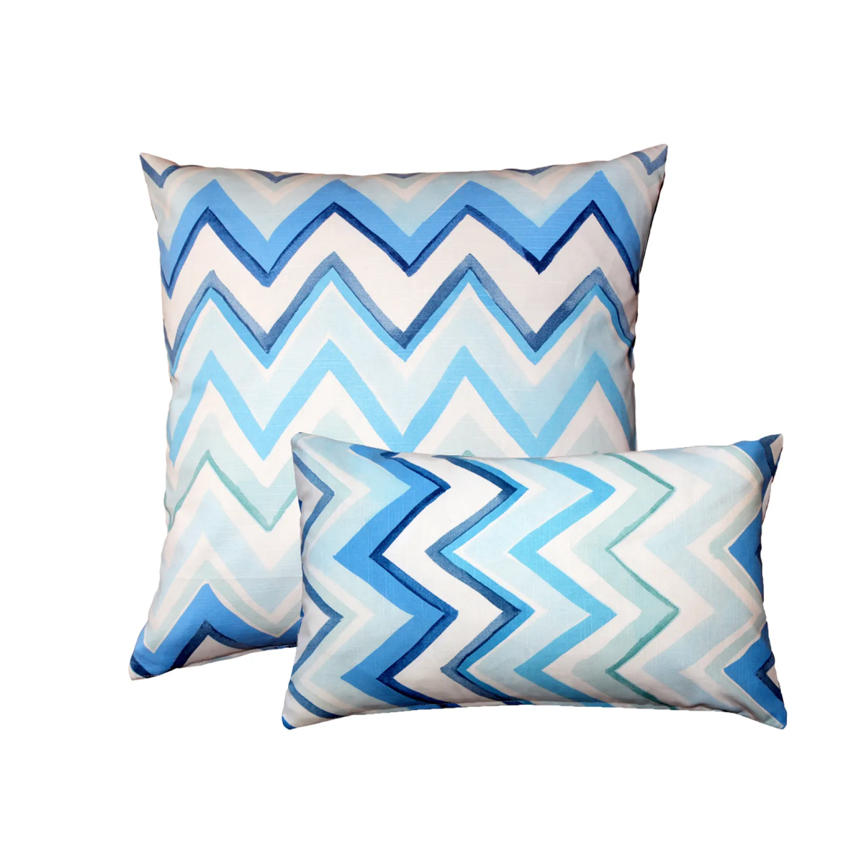 Pacifico Stripes Blue Throw Pillow 12X20