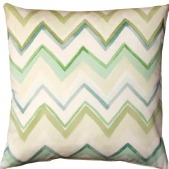 Pacifico Stripes Green Throw Pillow 20X20