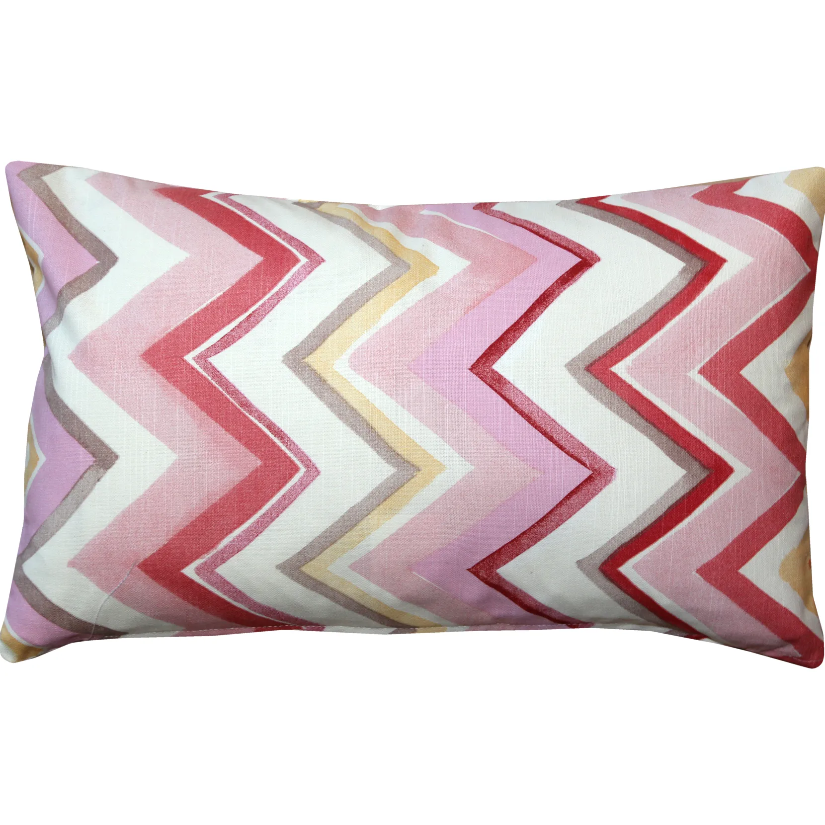 Pacifico Stripes Pink Throw Pillow 12X20
