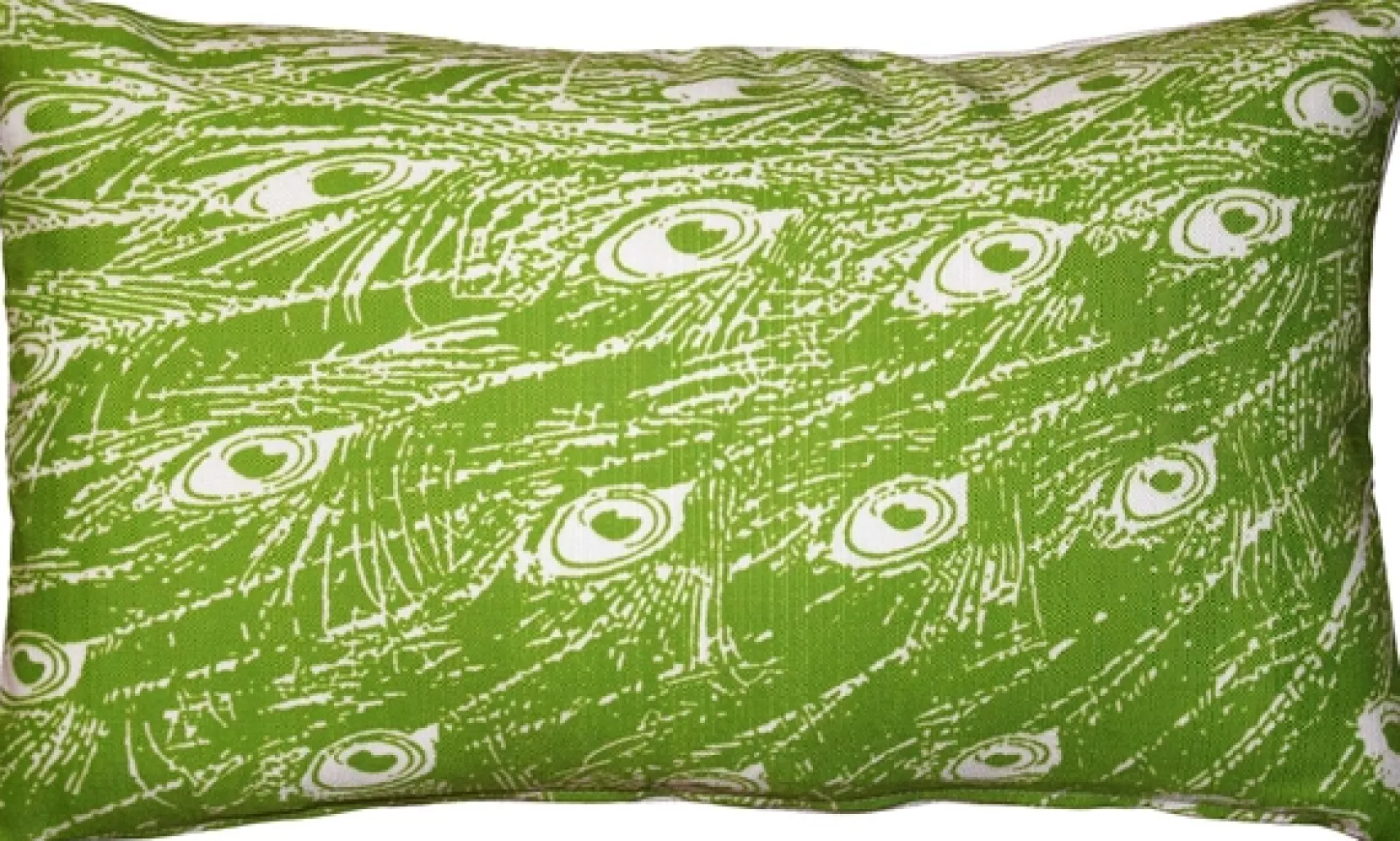 Peacock Green Relief Throw Pillow 12x20