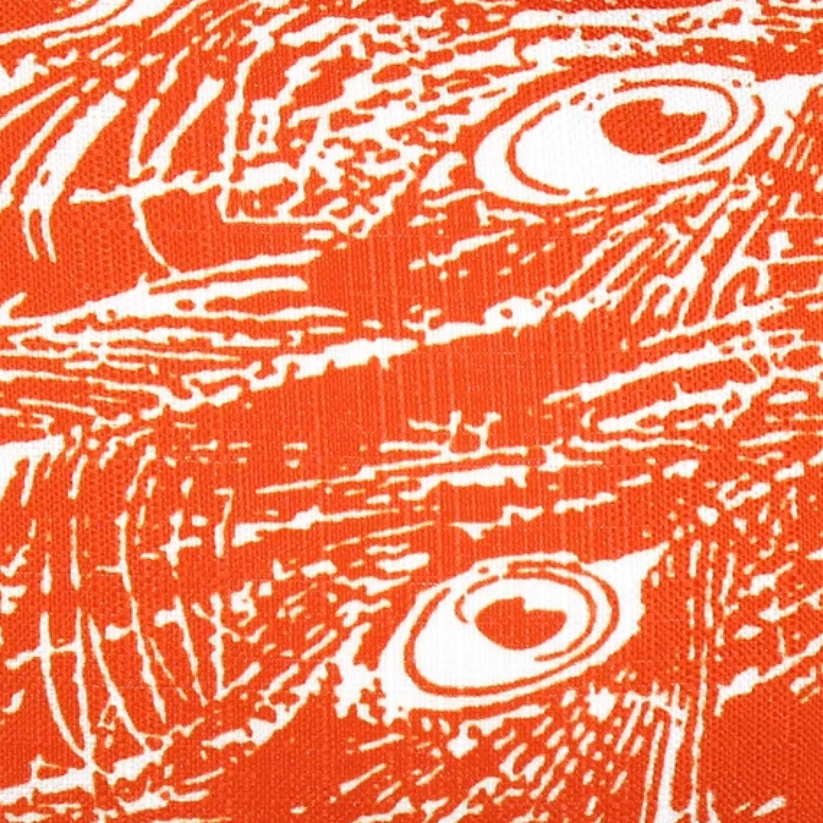 Peacock Orange Relief Throw Pillow 12x20