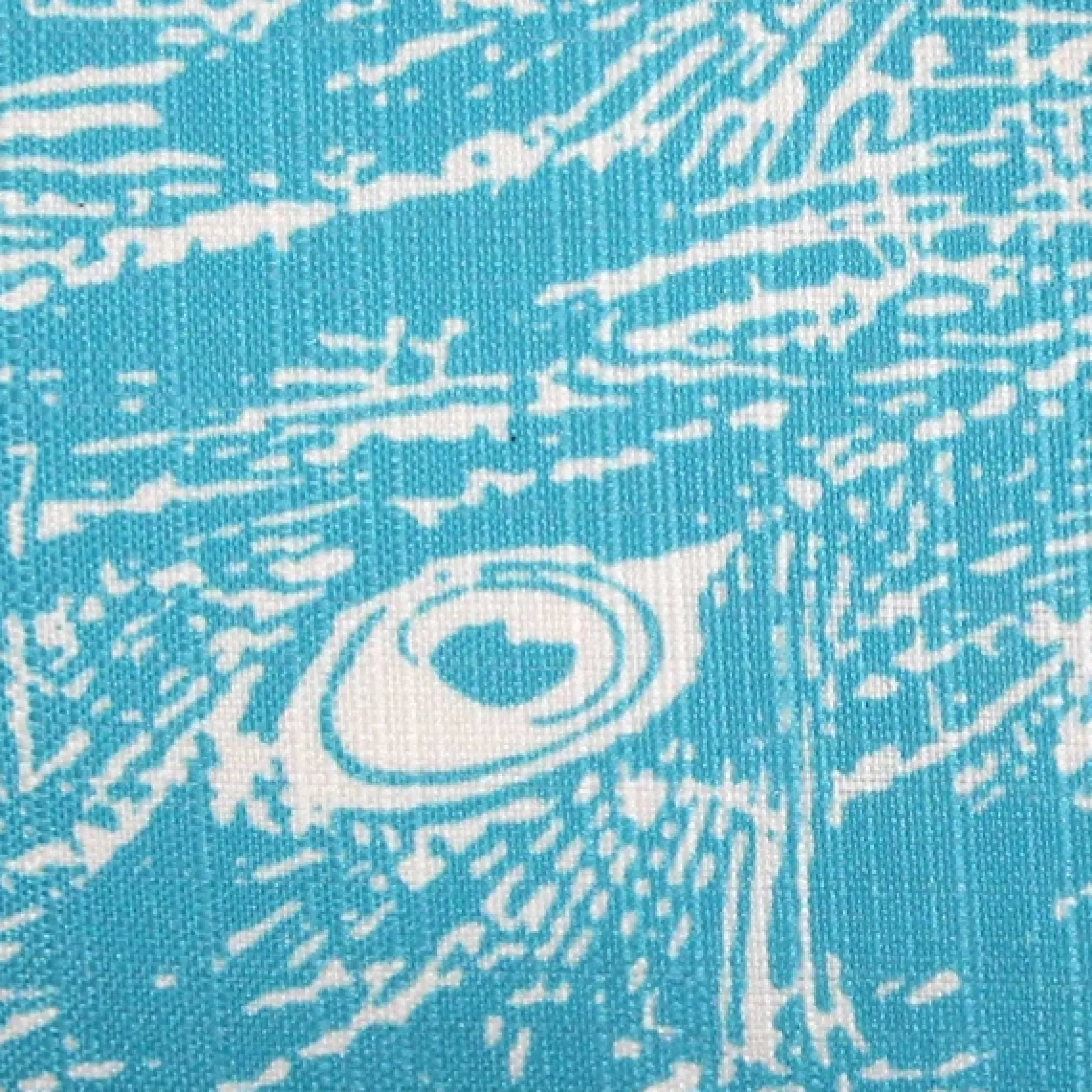 Peacock Turquoise Relief Throw Pillow 12x20