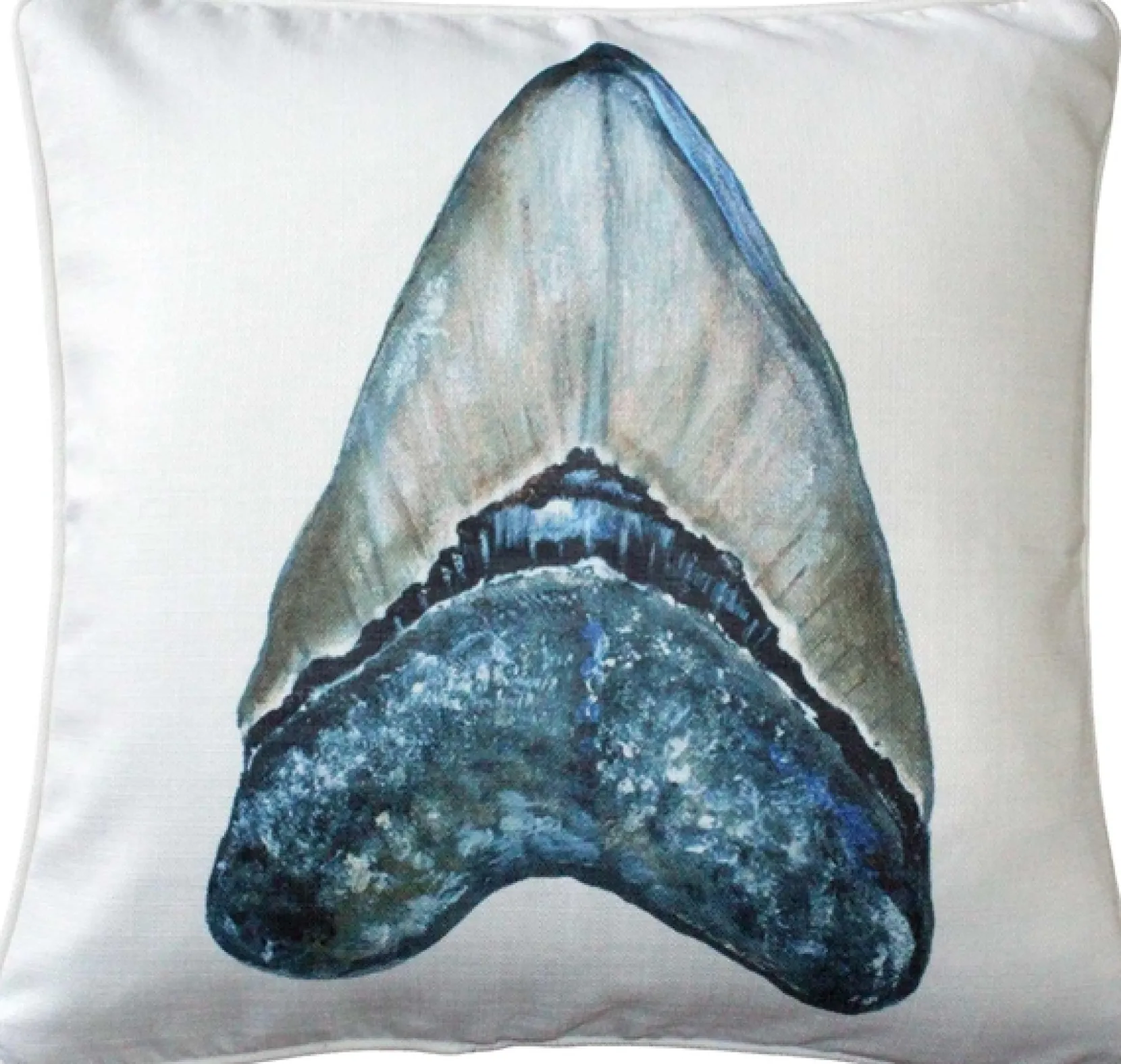 Ponte Vedra Shark's Tooth Throw Pillow 20x20