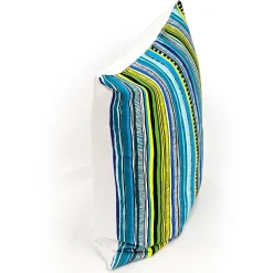 Power Stripe Fiesta Throw Pillow 25x25
