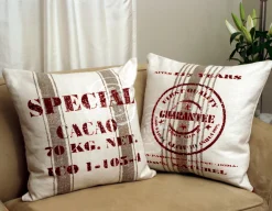 Quality Guarantee Red Print Throw Pillow