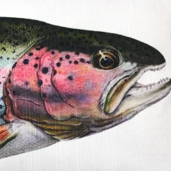 Rainbow Trout Fish Pillow 12x19
