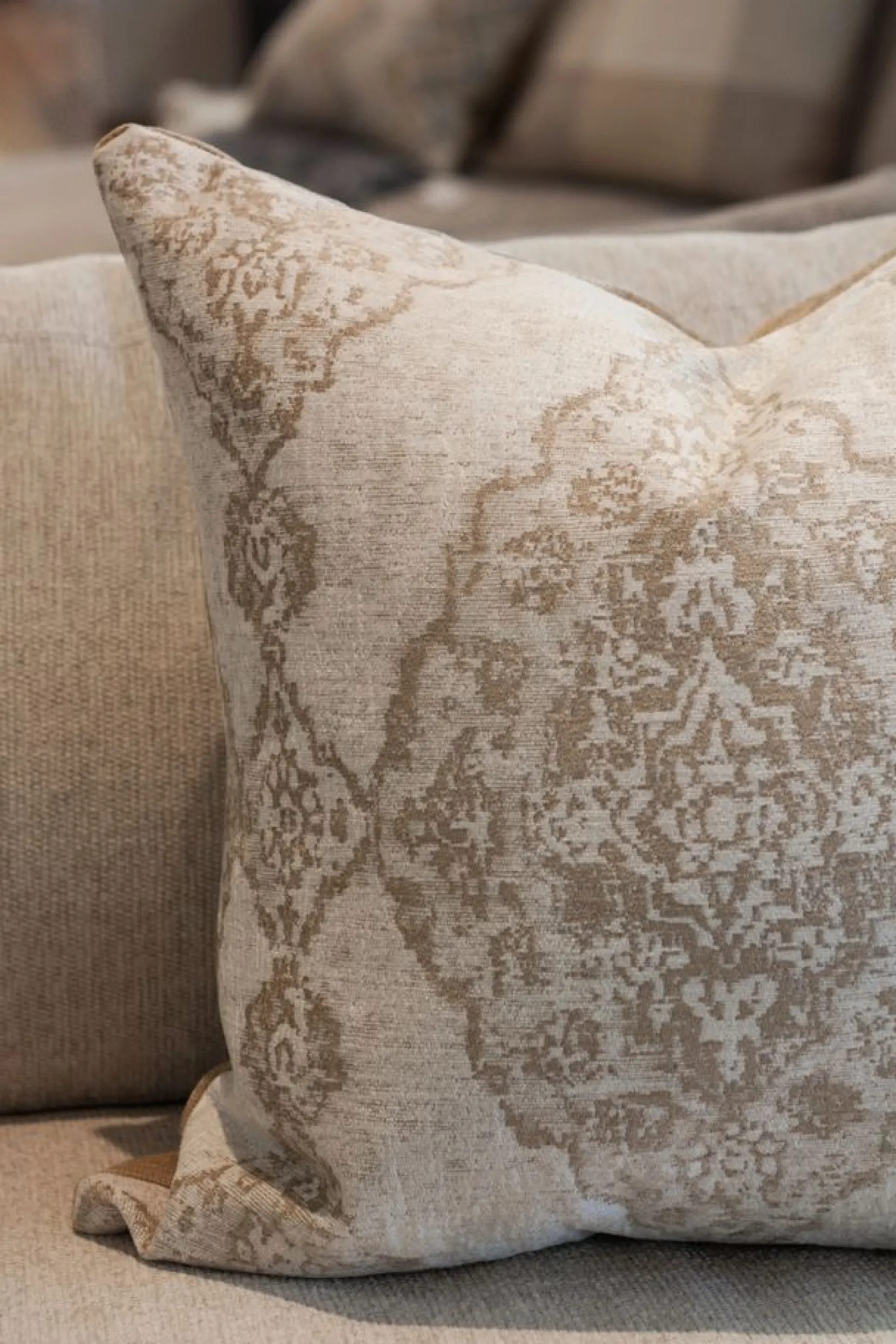Ravenna Clay Chenille Throw Pillow 22x22
