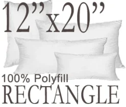 Rectangular 12"x20" Polyfill Pillow Insert