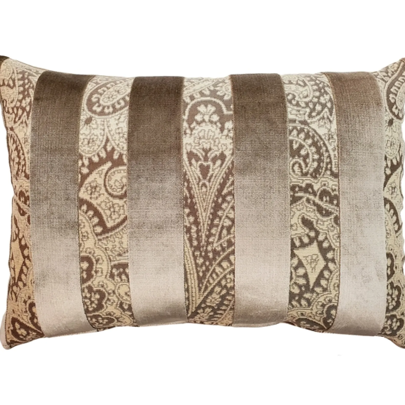 Robert Owl Stripe Velvet Pillow 15x22