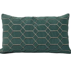 Romo Pendant Teal Throw Pillow 12x20