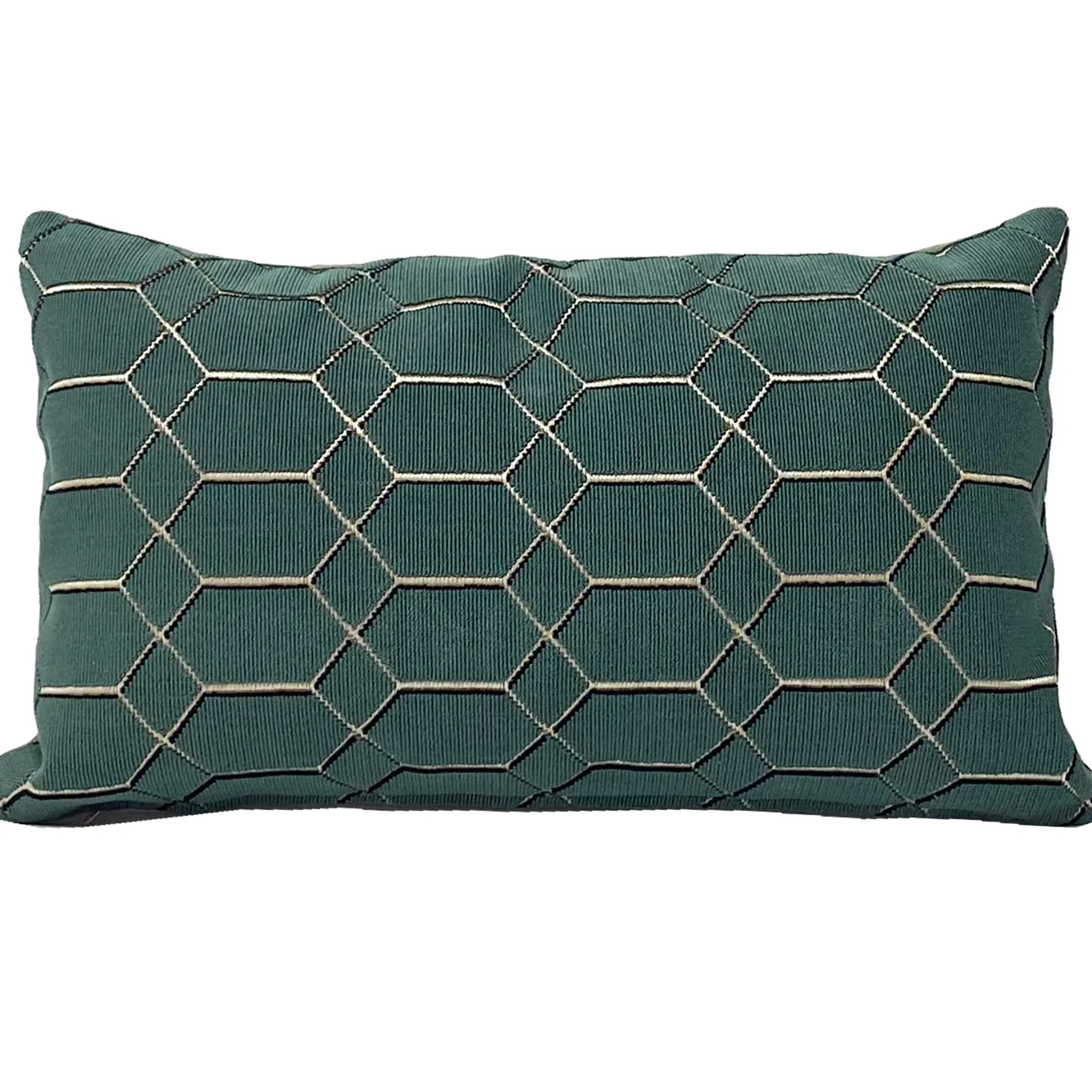 Romo Pendant Teal Throw Pillow 12x20
