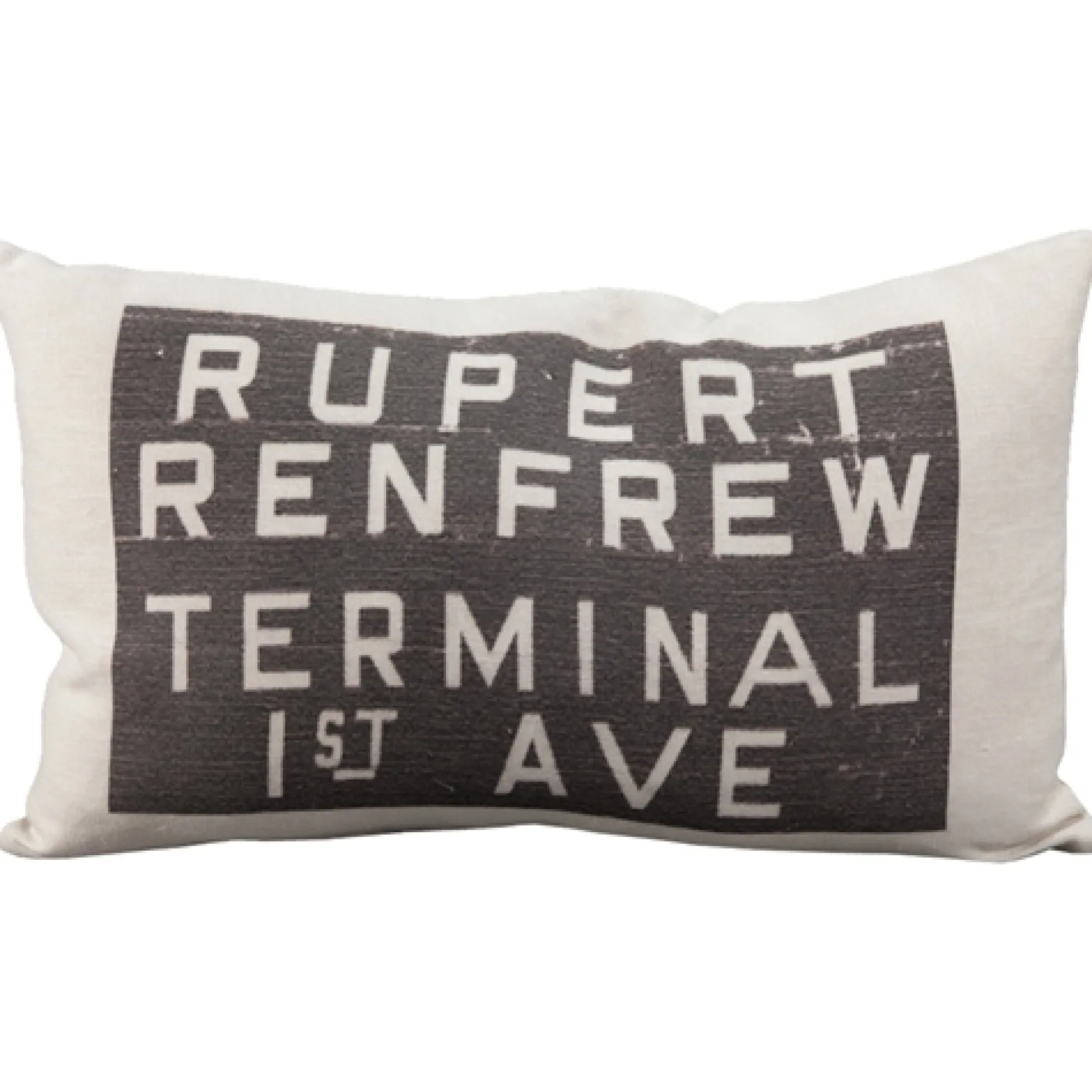 Rupert Bus Scroll Throw Pillow
