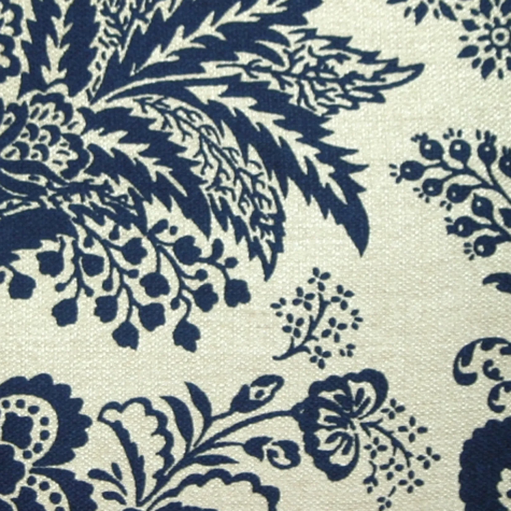 Rustic Floral Blue 20x20 Throw Pillow