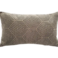 Sahara Taupe Textured Throw Pillow 12x20