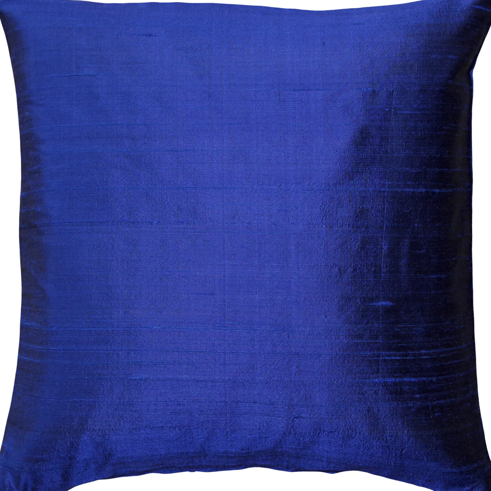 Sankara Ink Blue Silk Throw Pillow 16x16