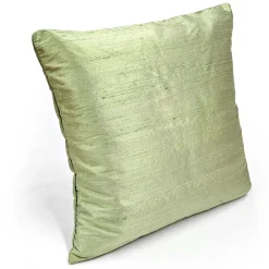Sankara Laurel Mint Silk Throw Pillow 16x16