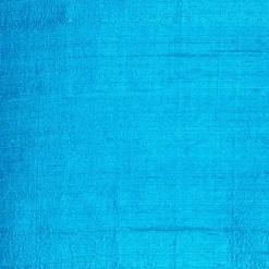 Sankara Peacock Blue Silk Throw Pillow 16x16