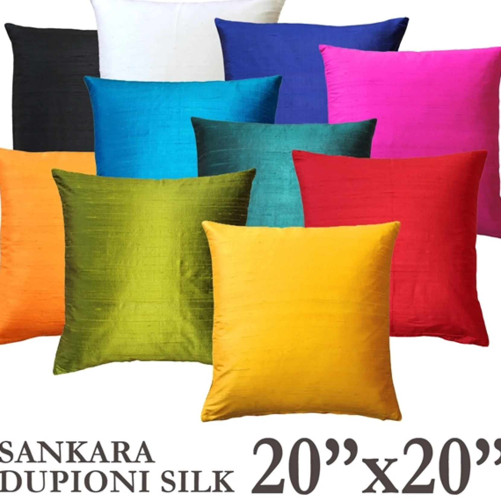 Sankara Silk Throw Pillows 20x20