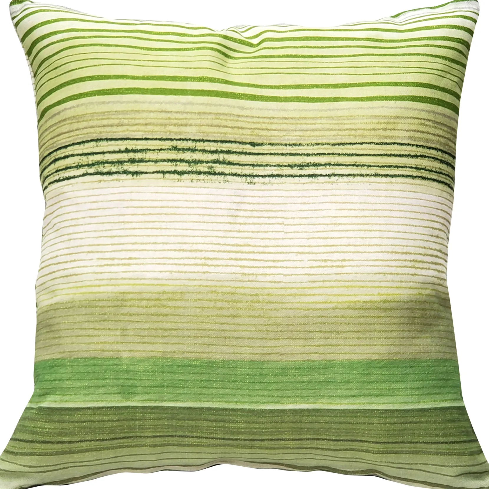 Sedona Stripes Green Throw Pillow 17x17