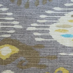 Solo Gray Ikat Throw Pillow 12x20