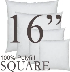 Square 16"x16" Polyfill Pillow Insert