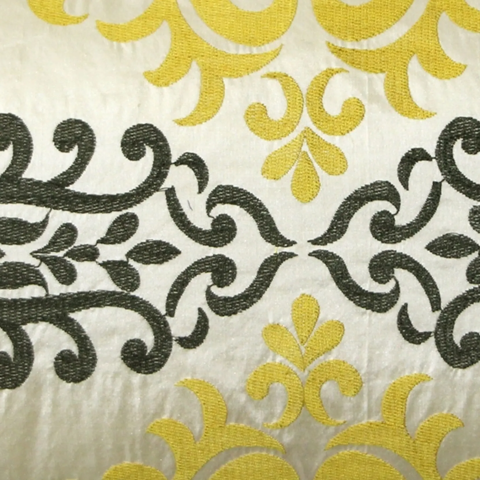 Sumatra Medallion Embroidered Silk Decorative Throw Pillow 12x24
