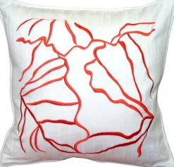 Summer Breeze Orange 20x20 Throw Pillow