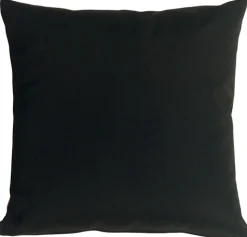 Sunbrella Black 20x20 Outdoor Pillow