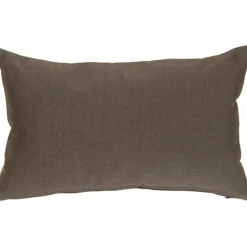 Sunbrella Coal Black 12x19 Outdoor Pillow
