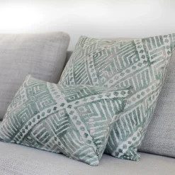 Tangga Blue Throw Pillow 20X20