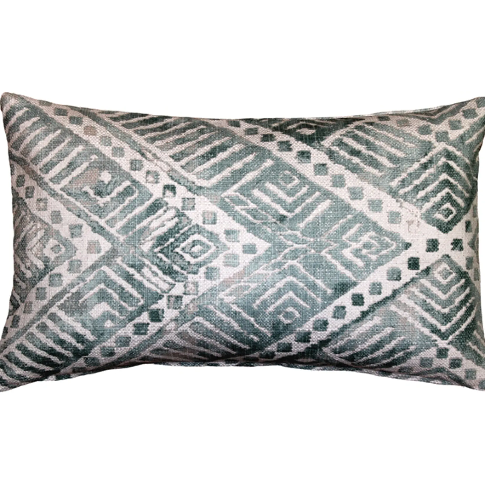 Tangga Blue Throw Pillow 12X20