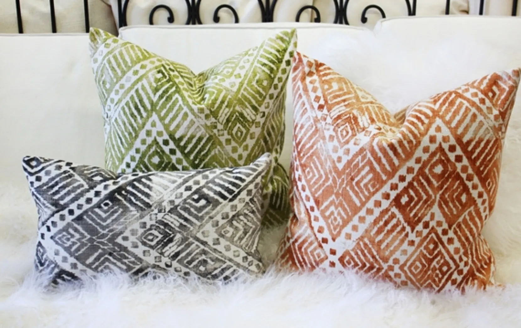Tangga Green Throw Pillow 20X20