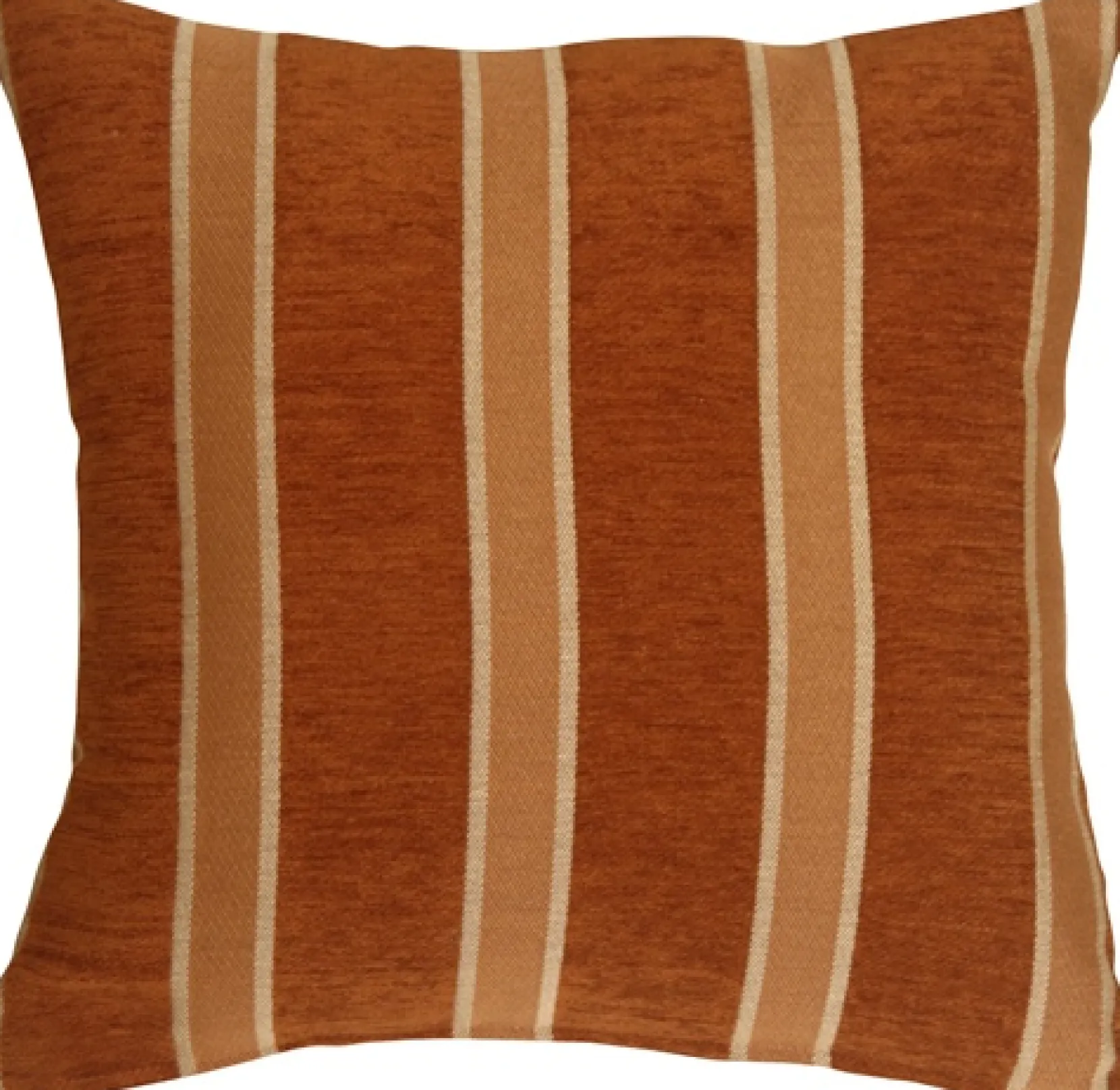 Traditional Stripes in Rust 16x16 Decorative Pillow