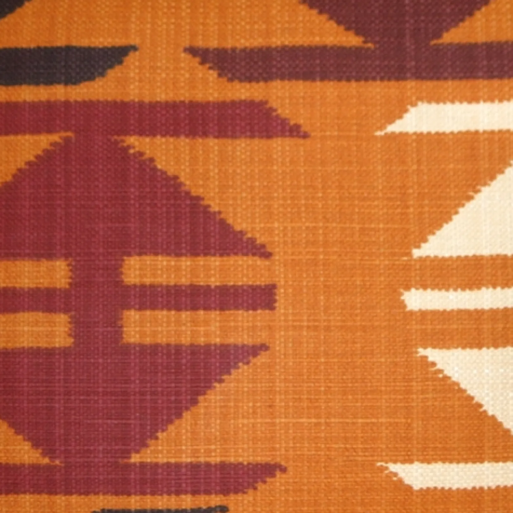 Tribal Orange 22x22 Decorative Pillow