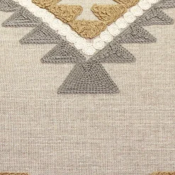 Tulum Ranch Embroidered Throw Pillow 20x20