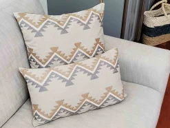 Tulum Ranch Embroidered Throw Pillow 20x20
